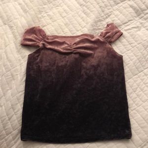 American eagle Velvet ambre purple top